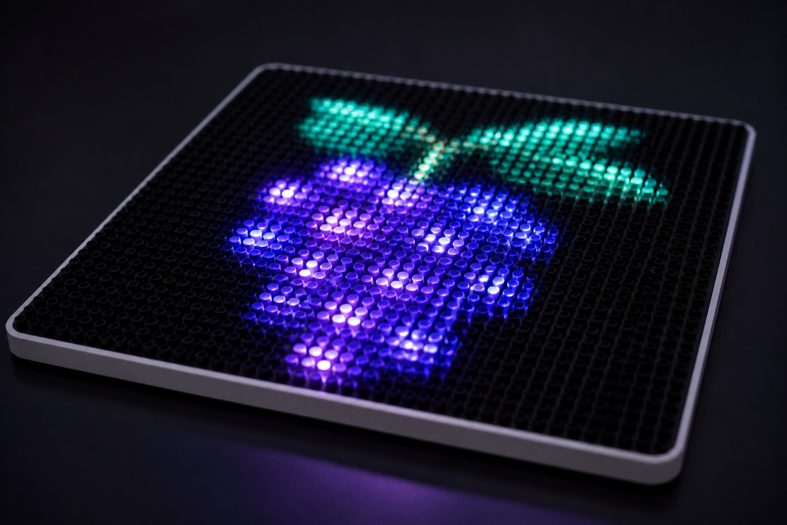 LED 彩色亮灯引导特写